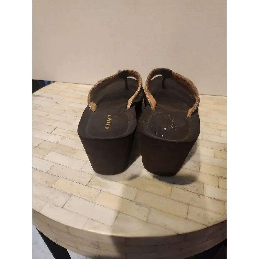 Coach Jaden thong sandals size 6